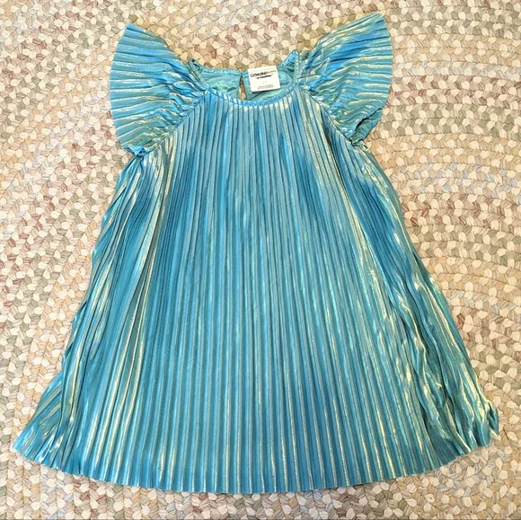 HP🌟Oshkosh Metallic pleated dress - Picture 3 of 6